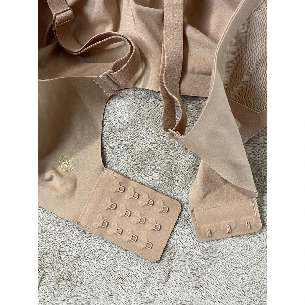 Honeylove Crossover Bra Sand Nude Wire-Free Support Size Small 34B/C LWBR0302V3